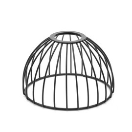 KUMGROT 1 Pcs Metal Lamp Shade Industrial Vintage Bulb Covers Pendant Lampshade for Lamp Holders Hanging Lighting Light Fixture Lamp Guard DIY Lamp Shade Replacement, Black (C001)