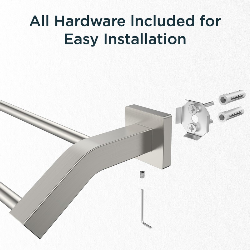 FORIOUS Double Towel Bar, 24 Inch Dual Towel Racks for
