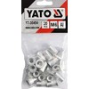 Yato YT-36454 Threaded Aluminium Rivet Nuts M6, Pack of 20