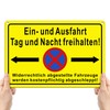 TAKULA Ein und Ausfahrt Freihalten Sign, Entryway Freihalten Sign-Ausfahrt Freihalten