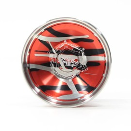 C3yoyodesign Hydrogen Crash Yo-Yo - Bi-Metal YoYo (Red with Black/Silver Splash)