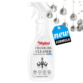 Yadool Chandelier Cleaner Drip Dry Spray No Wipe, Spray Away Dust Remover for Crystal Shiny, Glass, Figurines & Fine Collectibles, Shines Bright, Spotless & Streak-Free - 16.91 Fl Oz