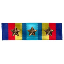 Navy Sea Service Deployment Ribbon (4th Award, Separated Stars)