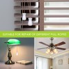 InnoHHustle 10 Pcs White Plastic Cord Tassel Blind Pull Cord