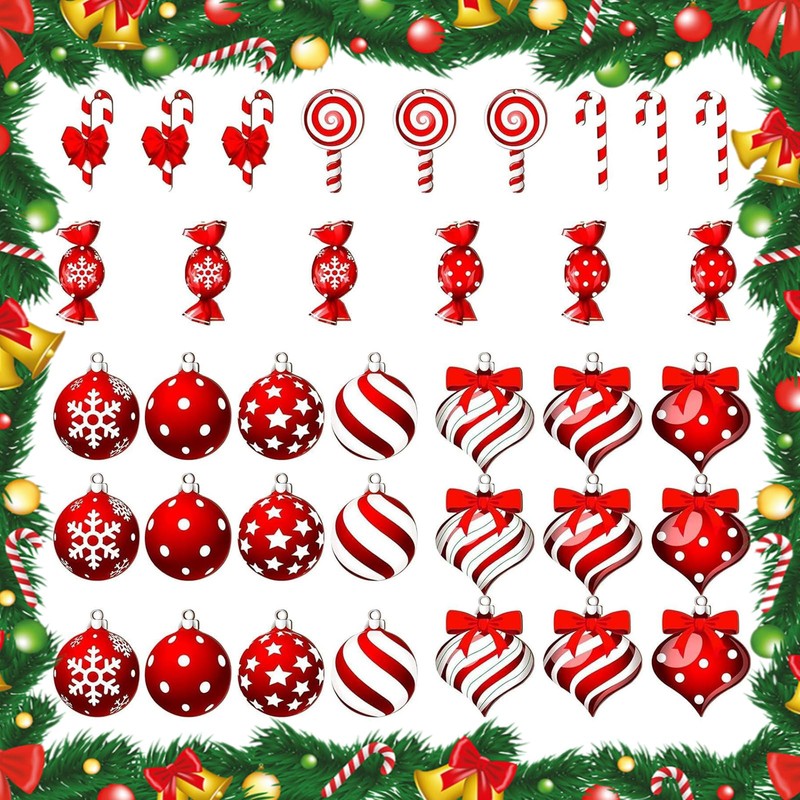 36 Pcs Candy Cane Christmas Decorations Candy Cane Decorations,Christmas Candy
