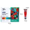 Mont Marte Acrylic Paint Set 24 Colours 36ml with Brush