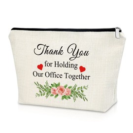 Boss Gifts for Women Thank You Gift for Boss Makeup Bag Manager Appreciation Gifts Boss Day Gift Cosmetic Bag Birthday Gifts for Office Colleague Retirement Christmas Gifts Cosmetic Travel Pouch