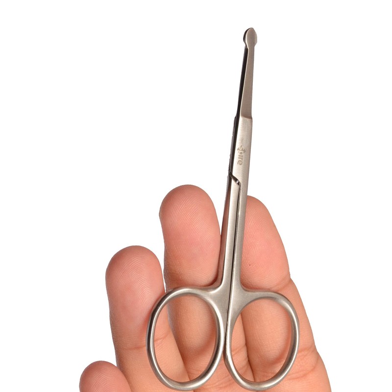 Baby Scissors with Rounded Probe Stainless Steel 0m + 3