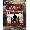 Blackwater Trading Warning Property Protected By A Grumpy Bigfoot 9"x12"