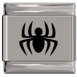 NewCharms Spider Logo Laser Engraved Italian Charm (9mm Standard Size)