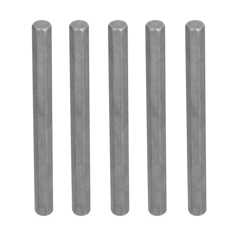 5Pcs Long Rod Nut Hex Coupling Straight Bar Stainless Steel