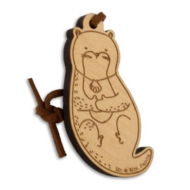 Mr. & Mrs. Panda Animal Key Ring Otter Shell – Gift, Medallion, Pondering, Office, Sea Otter, Animals Keyring, Otter, neutral