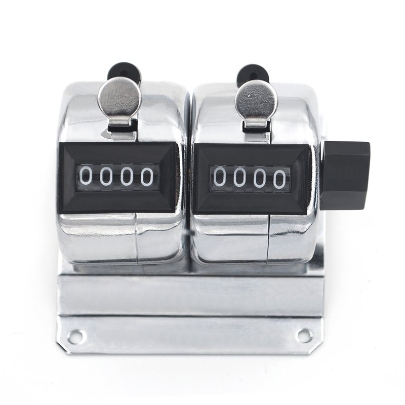 TOPTIE 2-Unit Desktop Tally Counter, Counter Clicker with Base, for