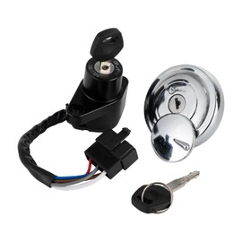 Artudatech Ignition Switch Fuel Gas Cap Lock Set for Kawasaki VN900 Classic 2006-2013, for Kawasaki VN900 Vulcan 900 Classic 2006-2022, for Kawasaki VN900 Custom 2007-2008, 27005-0032