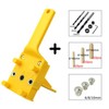 44Pcs Dowel Jig Handheld Dowelling Hole Drilling Guide Tool 6mm