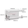 Stainless Steel Wall Mounted Toilet Roll Paper Holder with Mobile