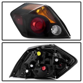 ACANII - For 2007-2012 Nissan Altima 4-Door Sedan Black Tail Lights Brake Lamps Left+Right 07-12