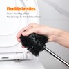 Ibergrif 4PCS Toilet Brushes Replacement, Stainless Steel Handle Toilet Brushes