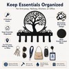 IASIRTGN Tree of Life Key Holder for Wall, Wall-Mounted Metal