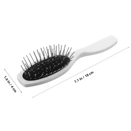 Healeved Stainless Steel Wig Comb Anti-static Brush Comfortable Cushion for Women's Hair Care Extension Brush for Girls