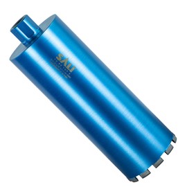 SALI Wet Diamond Core Drill Bits 5-1/2"/142mm Diameter, 15"/380mm Drilling Depth Concrete Core Drill Bit, 1-1/4-7" Thread Core Bit Turbo Laser-Welded Segments with Rebar, Brick, Block, Masonry, Stone