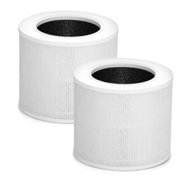 Todfut Pack of 2 Core Mini Filter Replacement Filters Compatible with Levoit Core Mini Air Purifier Core Mini-RF, Core Mini H13 True HEPA Filter, 3-in-1 HEPA Filter, Highly Efficient Activated Carbon