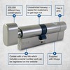 UAP Thumb Turn Euro Cylinder Lock with Anti-Snap & 3