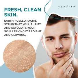 Ayadara Exfoliating Acne Scrub, 4 fl oz(118 ml), Exfoliating Acne Face Wash, Natural Facial Scrub for Severe and Hormonal Acne, Facial Acne Scrub for Teens, Women, Men, and Adults, 120-Day Supply