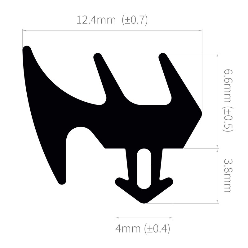 ExtrudaSeal 1822E/1 E Gasket Replacement Window Door Draught Excluder Seal