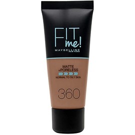 Maybelline Fit Me Foundation, Matte & Poreless, Full Coverage Blendable Normal to Oily Skin, 360 Mocha 30ml