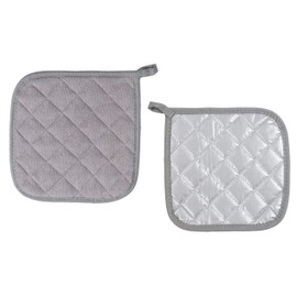 Pot Holders Cotton Made Machine Washable Heat Resistant Potholder, Pot Holder, Hot Pads, Trivet for Cooking and Baking (5, Grey)