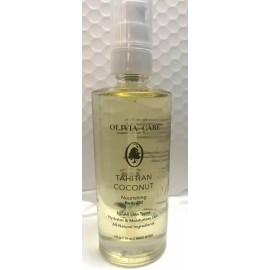 OLIVIA CARE TAHITIAN COCONUT NOURISHING BODY OIL FOR ALL SKIN TYPES HYDRATES 4FL