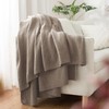Carriediosa Wool Blend Knit Throw Blanket 60" X 80", 50%