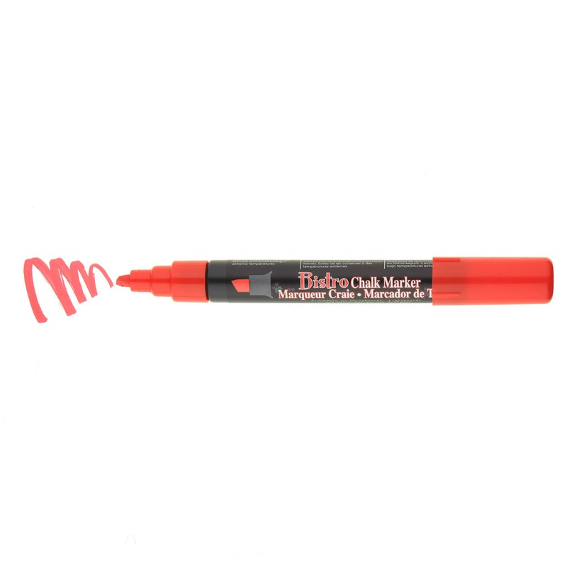 Uchida 483-C-2 Chisel Tip Bistro Chalk Marker, Red