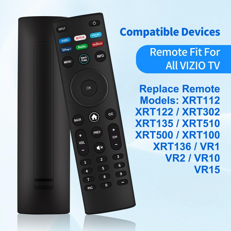 XRT140 Replacement Universal Remote for Vizio TV Remote Control for