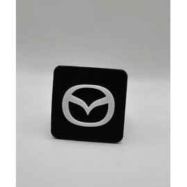 3D Printed Mazda White Tow Hitch Cover/Plug/Cap for 2" Receivers
