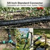 Apgooface Flat Soaker Hose 25 ft 4-Pack with Splitter, 80%