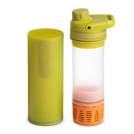 GRAYL Purificador de agua y botella de filtro UltraPress para caminatas, mochileros y viajes (musgo forrajero)