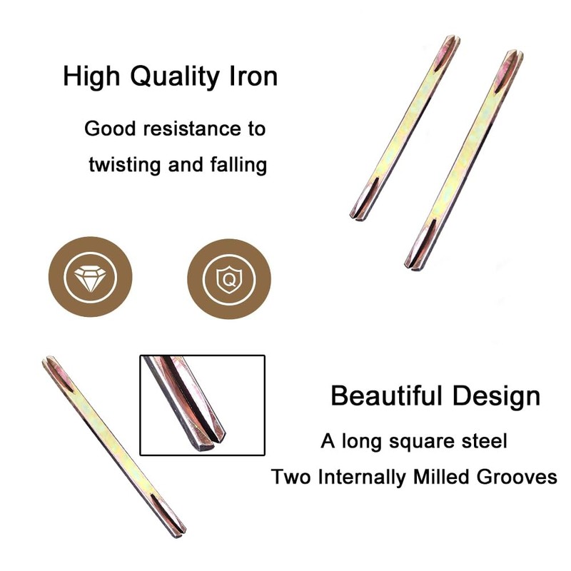 Steel Split Spindle 8 x 90mm Door Window Handle Spindle