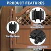 TamBee 4inch Double Action Hinge Saloon Door Hinges Swinging Door