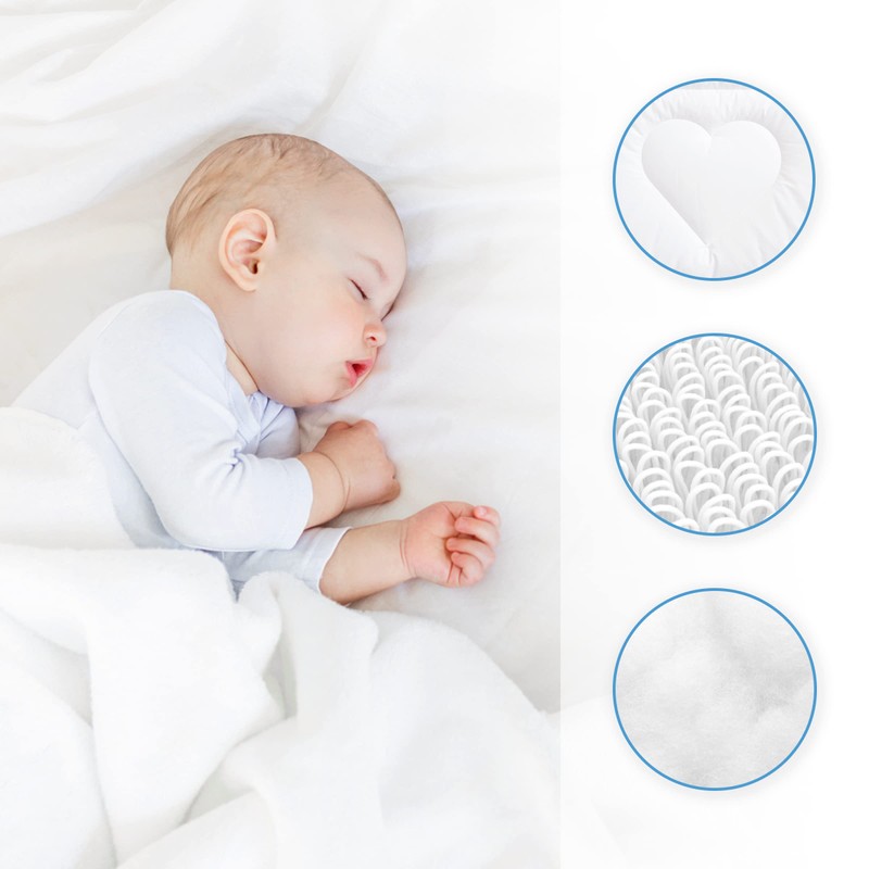 Baby Duvet Quilt 120x90 cm + Flat Pillow All Seasonal