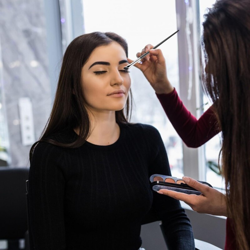 5Pcs Ultra Thin Eyeliner Brushes Angled Eyebrow Concealer Brushes Flat