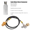 Soda Maker Adapter Hose Kit 1.5m Black Hose with Gold