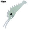 Fishing Soft Bait, Shrimp Bait, Pack of 50, Luminous Fish
