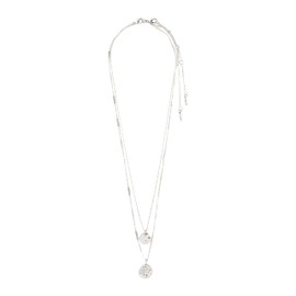 PILGRIM HAVEN 2-in-1 Crystal Necklace Silver Plated or Gold Plated, Sterling Silver Zinc