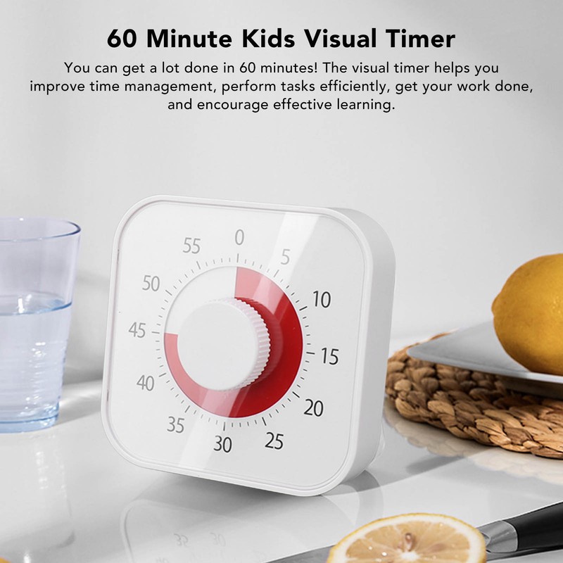 60mins Visual Timer Silent Countdow 60 Minute Kids Children Visual
