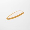 Ozaki Kameshoten KO Finishing Spatula, Replacement Rubber for Mature Orange,