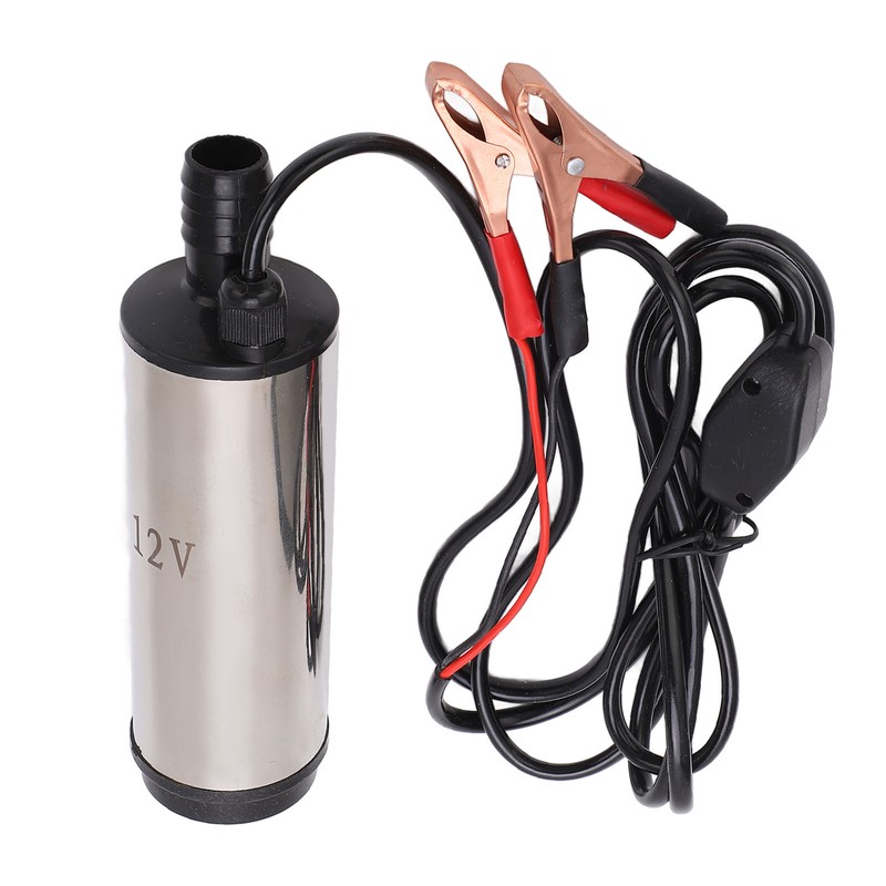 DC 12V Mini Refueling Pump with Filter Stainless Steel Diesel