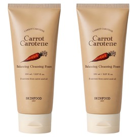 Skinfood Carrot Carotene Balancing Cleansing Foam, 150ml, 2 pieces / 스킨푸드 캐롯 카로틴 밸런싱 클렌징 폼, 150ml, 2개