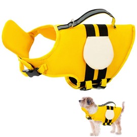 Dog Life Jacket, Adjustable, XiXiRan Life Jacket for Dogs, Life Jacket Dog with Handle, Pet Life Jacket, Dog Vest, Reflective, Life Jacket, Reflective Lifesaver with Buoyancy